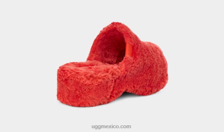 corriente roja 00NF47 UGG mujer obstrucción del azúcar de la pelusa
