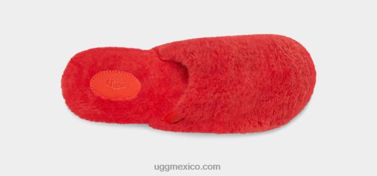 corriente roja 00NF47 UGG mujer obstrucción del azúcar de la pelusa
