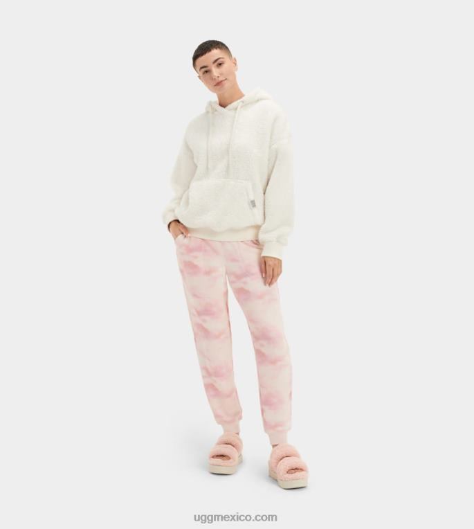crema 00NF2073 UGG mujer sudadera con capucha sherpa loyra