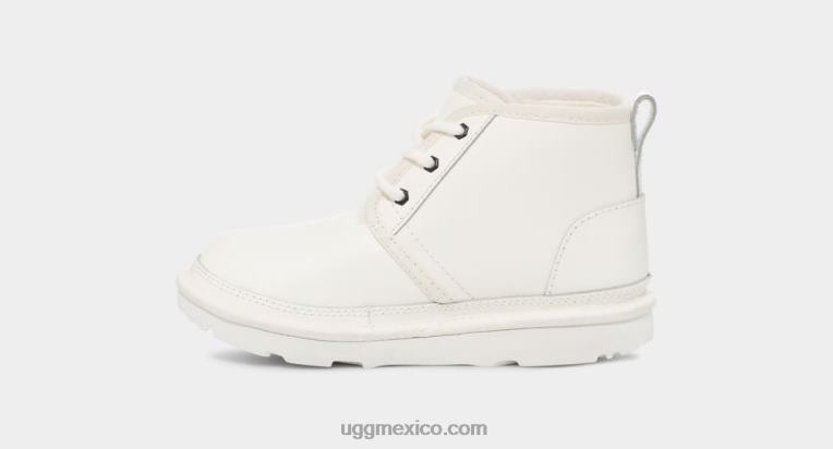 cuero blanco/blanco 00NF2085 UGG niños neumel ii de cuero