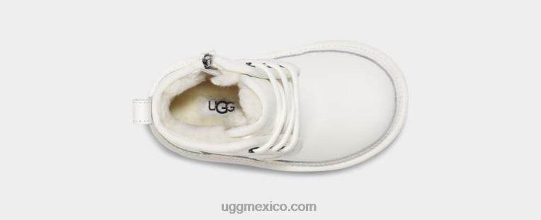cuero blanco/blanco 00NF311 UGG niños pequeños neumel ii de cuero