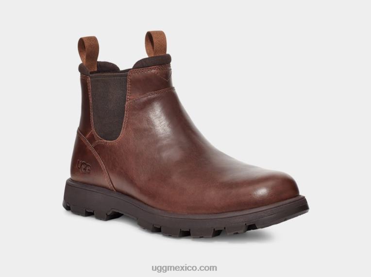 cuero castaño 00NF1506 UGG hombres hillmont chelsea