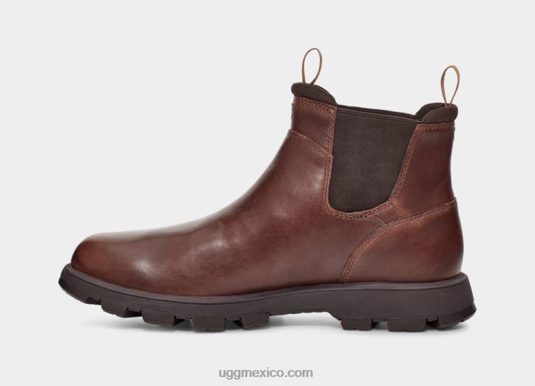 cuero castaño 00NF1506 UGG hombres hillmont chelsea