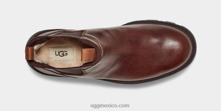 cuero castaño 00NF1506 UGG hombres hillmont chelsea