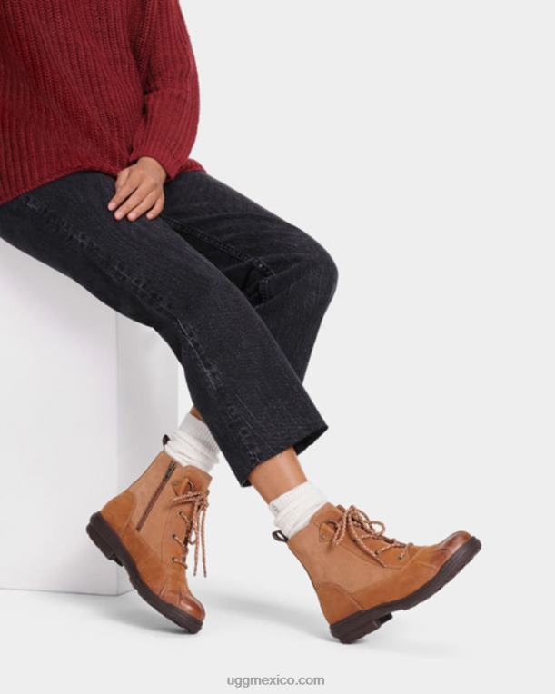 cuero castaño 00NF584 UGG mujer pato habsburgo