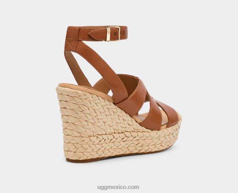 cuero castaño 00NF60 UGG mujer Carena