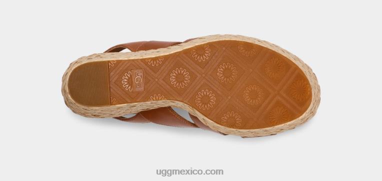 cuero castaño 00NF60 UGG mujer Carena