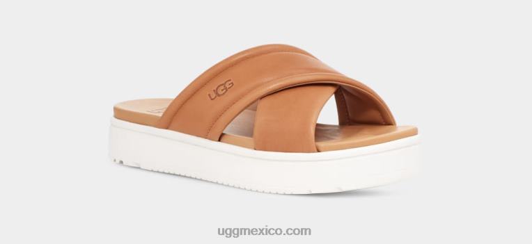 cuero marrón 00NF538 UGG mujer banda cruzada de zayne