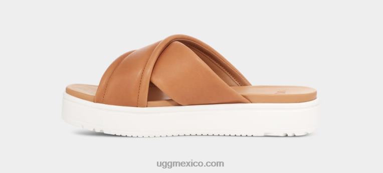 cuero marrón 00NF538 UGG mujer banda cruzada de zayne