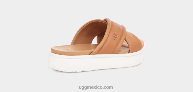 cuero marrón 00NF538 UGG mujer banda cruzada de zayne
