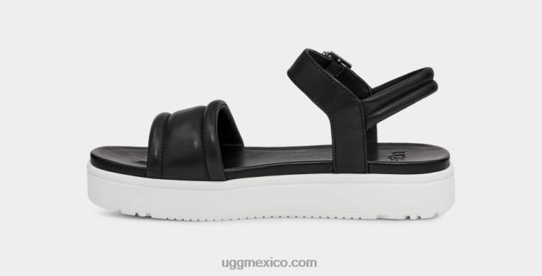 cuero negro 00NF2130 UGG mujer correa de tobillo zayne