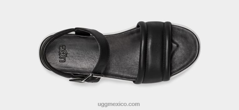 cuero negro 00NF2130 UGG mujer correa de tobillo zayne