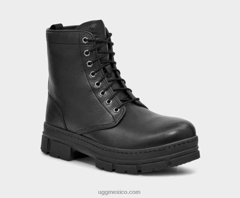 cuero negro 00NF216 UGG hombres arranque del servicio skyview