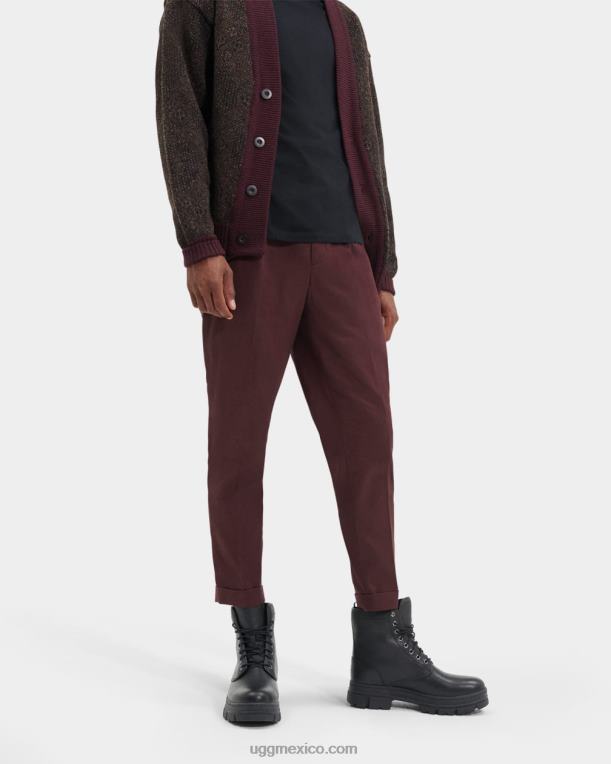 cuero negro 00NF216 UGG hombres arranque del servicio skyview