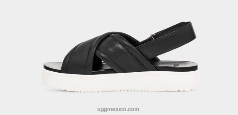 cuero negro 00NF541 UGG mujer Zayne destalonado