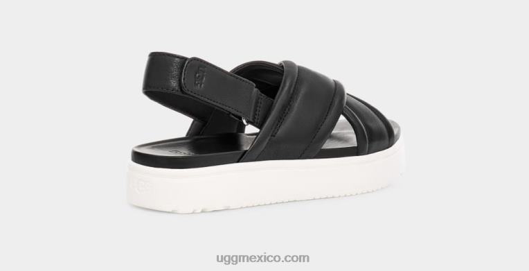 cuero negro 00NF541 UGG mujer Zayne destalonado