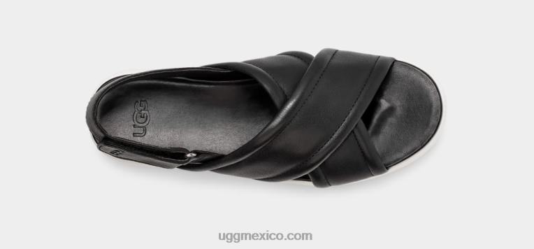 cuero negro 00NF541 UGG mujer Zayne destalonado