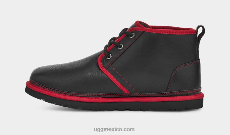 cuero negro/rojo samba 00NF1578 UGG hombres cuero neumel