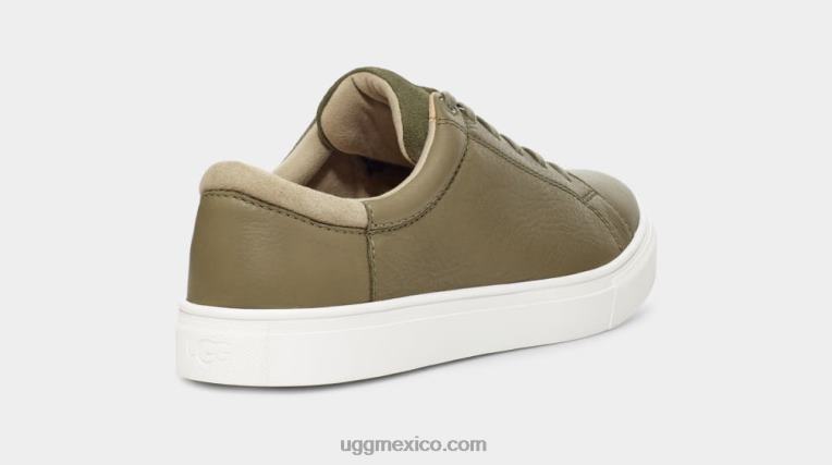 cuero verde musgo 00NF1563 UGG hombres tiempo bajo baysider