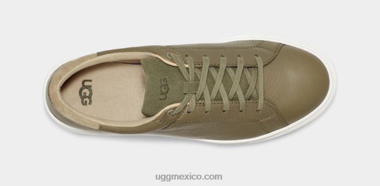 cuero verde musgo 00NF1563 UGG hombres tiempo bajo baysider