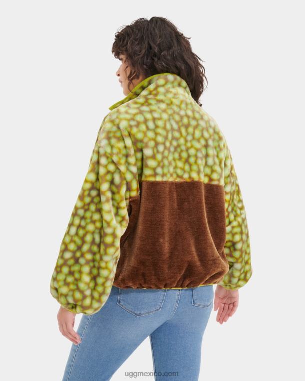 edamame manchado 00NF105 UGG mujer chamarra con estampado de marlene