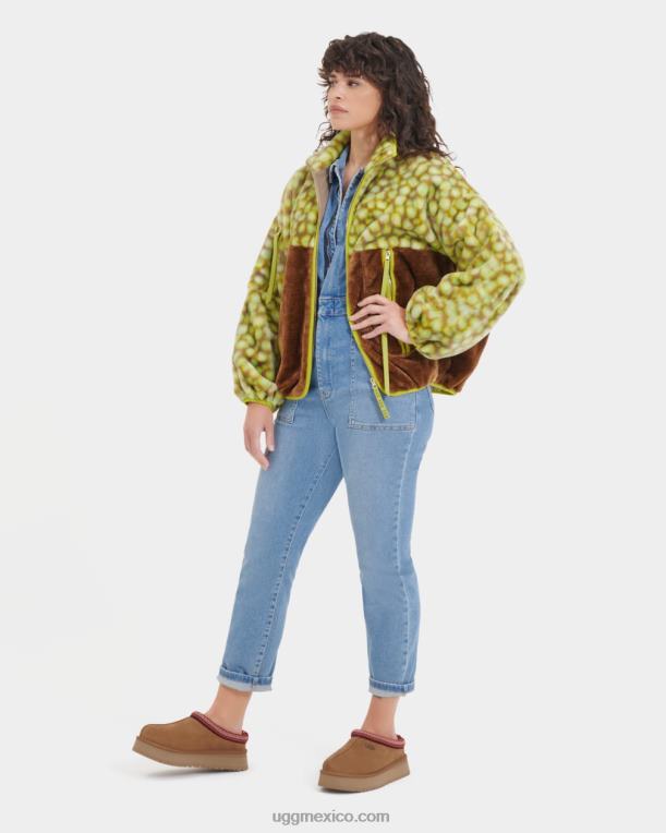 edamame manchado 00NF105 UGG mujer chamarra con estampado de marlene