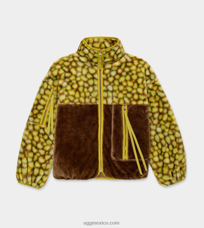 edamame manchado 00NF105 UGG mujer chamarra con estampado de marlene
