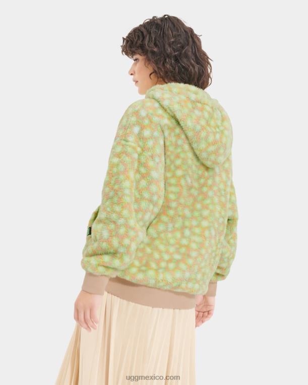 edamame manchado 00NF1282 UGG mujer sudadera con capucha sherpa loyra