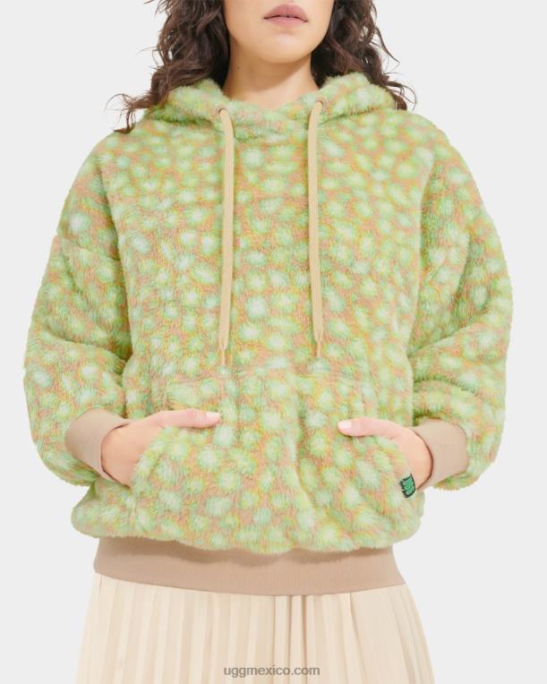edamame manchado 00NF1282 UGG mujer sudadera con capucha sherpa loyra