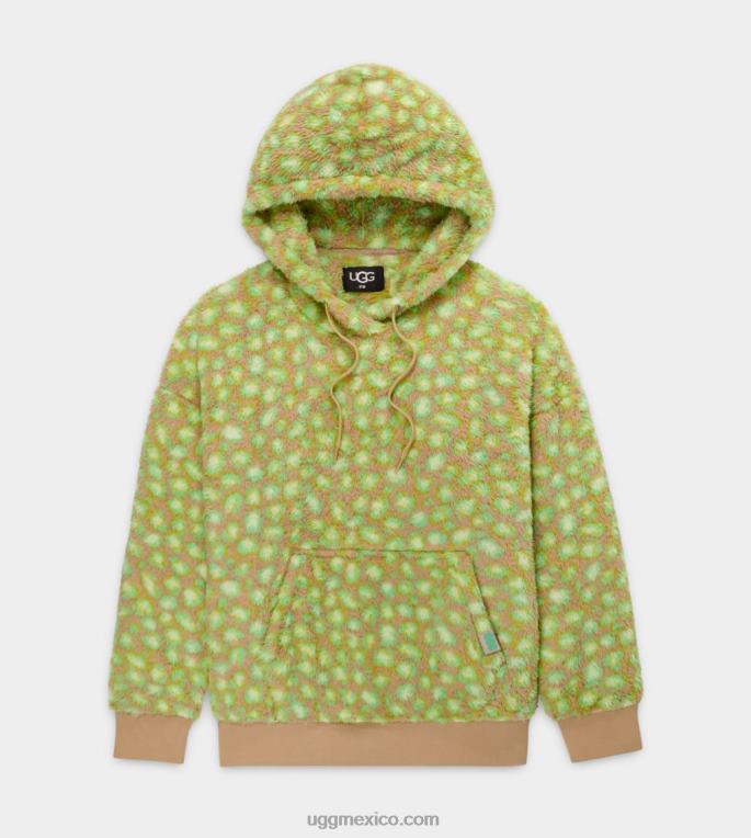 edamame manchado 00NF1282 UGG mujer sudadera con capucha sherpa loyra