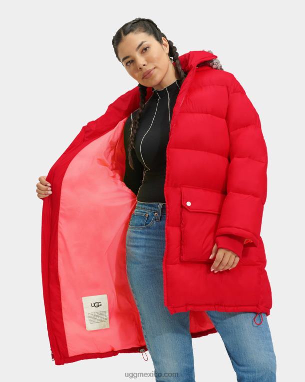 encender 00NF1177 UGG mujer chamarra acolchada de largo medio Ozzy