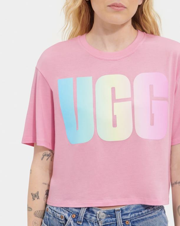 ensueño 00NF1255 UGG mujer camiseta corta con logo