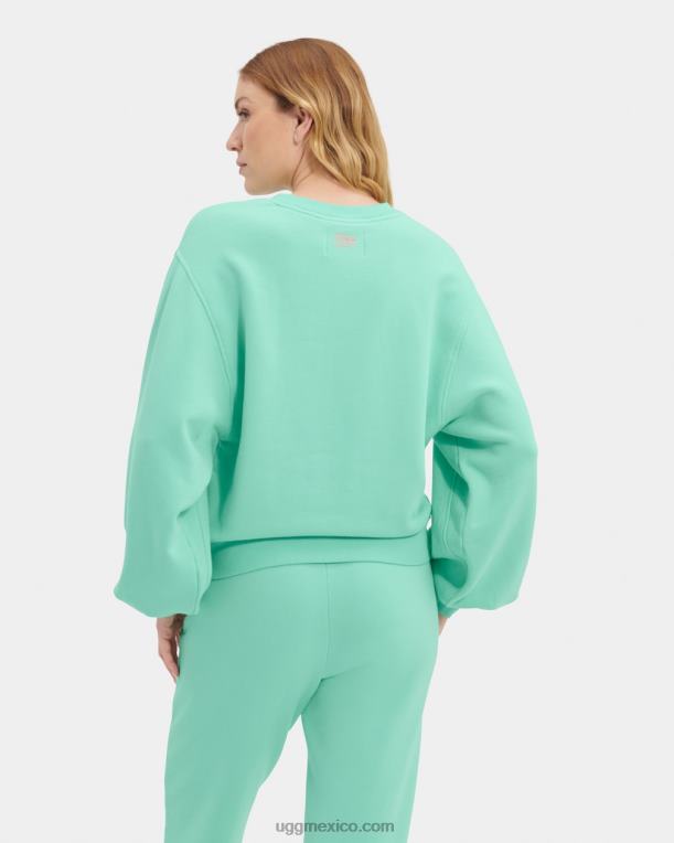 esmeralda pálida 00NF1364 UGG mujer Jersey con cuello redondo y manga globo Brook