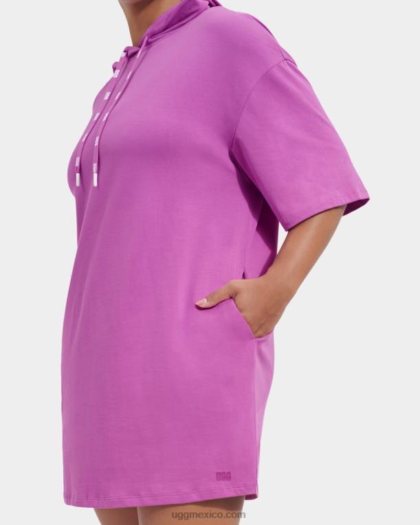 fabuloso 00NF919 UGG mujer vestido estilo camiseta con capucha kassey