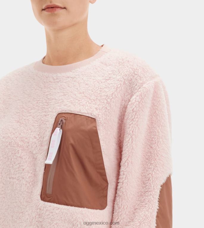 flor de loto/sándalo 00NF1148 UGG mujer cuello redondo sherpa niko