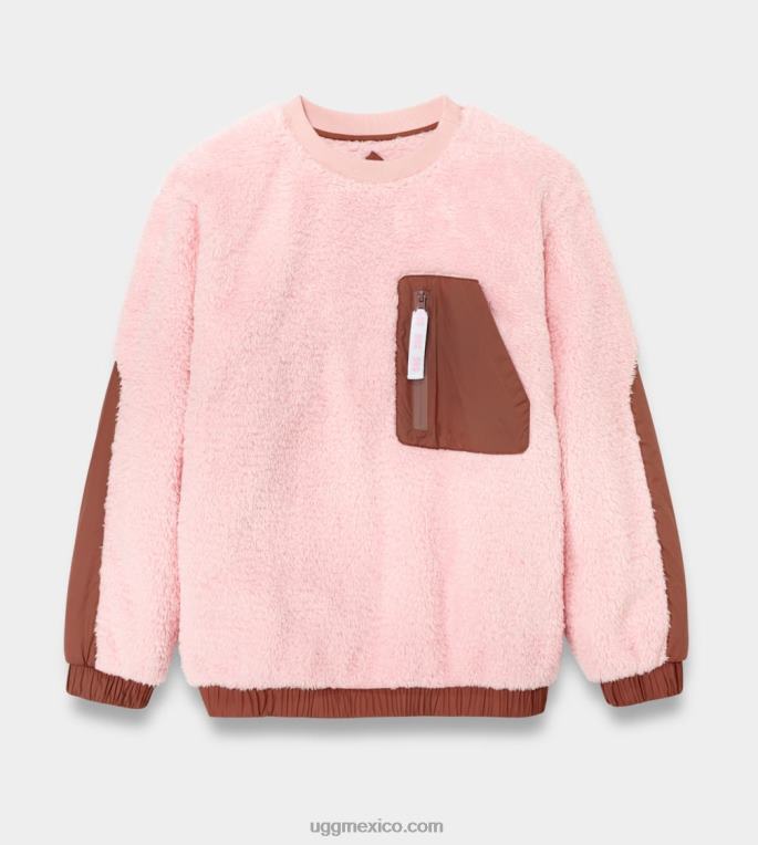 flor de loto/sándalo 00NF1148 UGG mujer cuello redondo sherpa niko