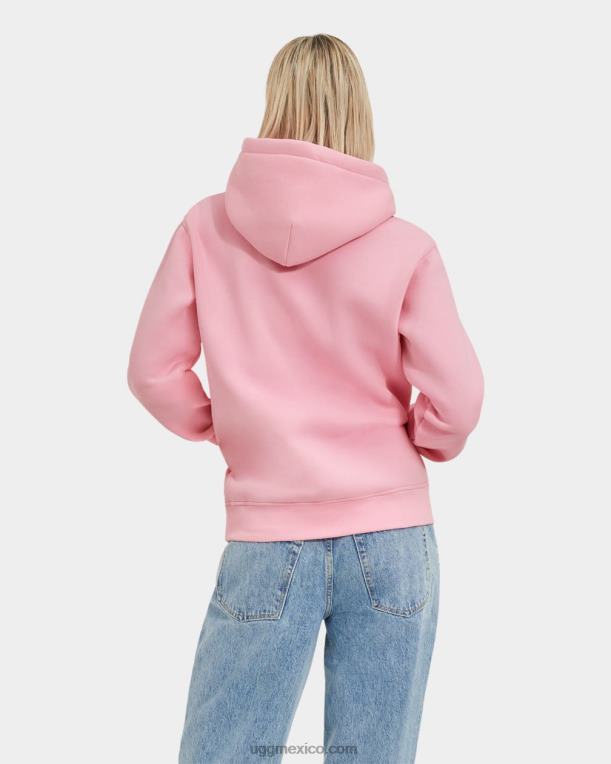 floración 00NF900 UGG mujer sudadera con capucha y logo fuzzy