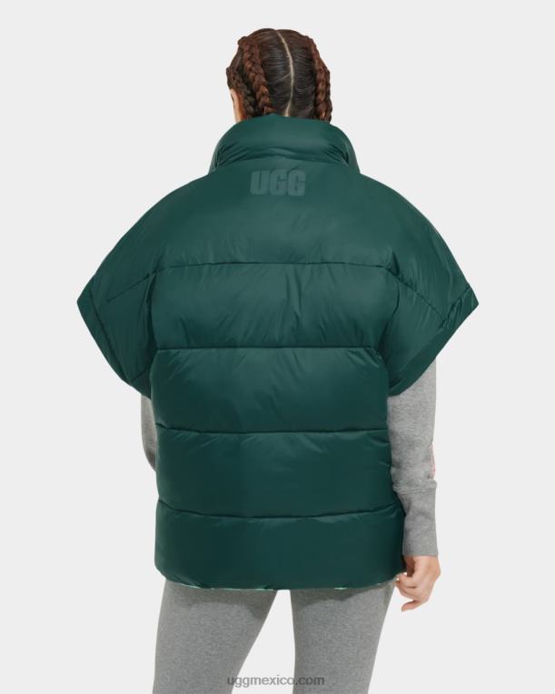 fondo marino/verde primavera 00NF1223 UGG mujer chaleco acolchado reversible sydnee