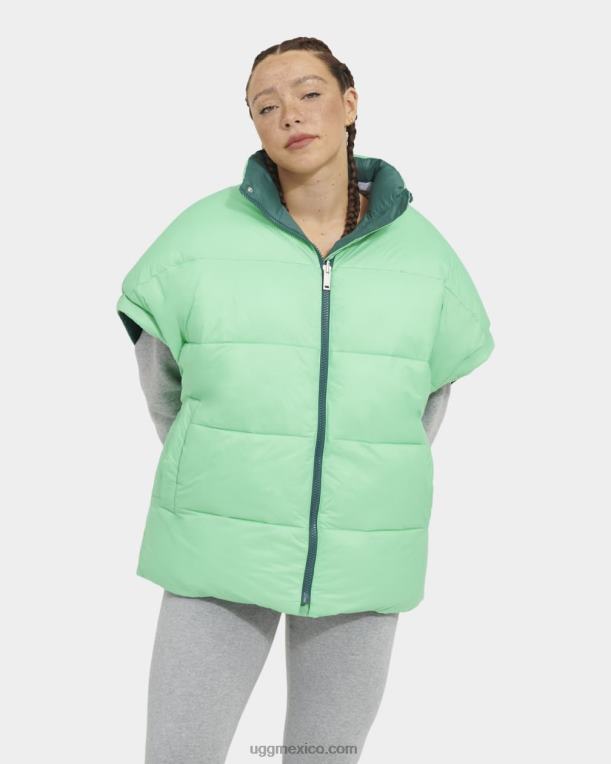 fondo marino/verde primavera 00NF1223 UGG mujer chaleco acolchado reversible sydnee