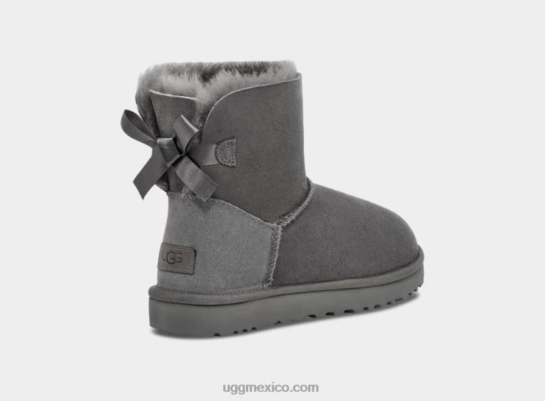 gris 00NF361 UGG mujer bota mini bailey bow ii