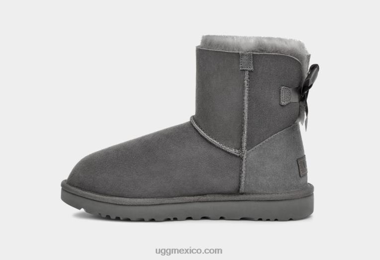 gris 00NF361 UGG mujer bota mini bailey bow ii