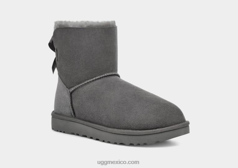 gris 00NF361 UGG mujer bota mini bailey bow ii
