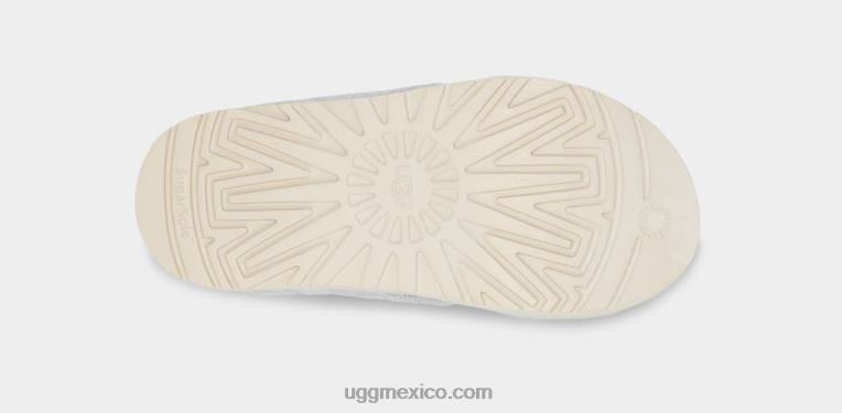 gris metalizado 00NF822 UGG mujer tobogán cruzado fuzz sugar terry
