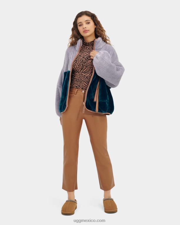 gris nublado/azul marino 00NF2284 UGG mujer chaqueta sherpa marlene ii
