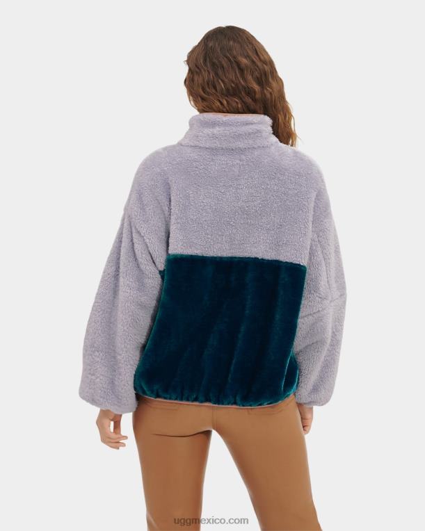 gris nublado/azul marino 00NF2284 UGG mujer chaqueta sherpa marlene ii