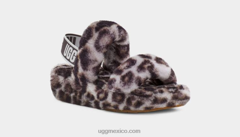 gris tormentoso 00NF815 UGG mujer oh sí estampado de pantera
