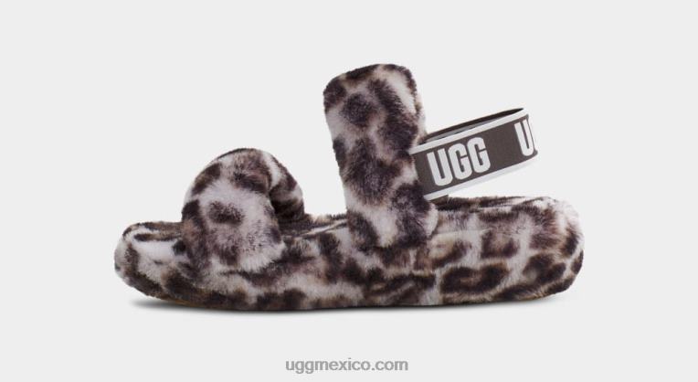gris tormentoso 00NF815 UGG mujer oh sí estampado de pantera