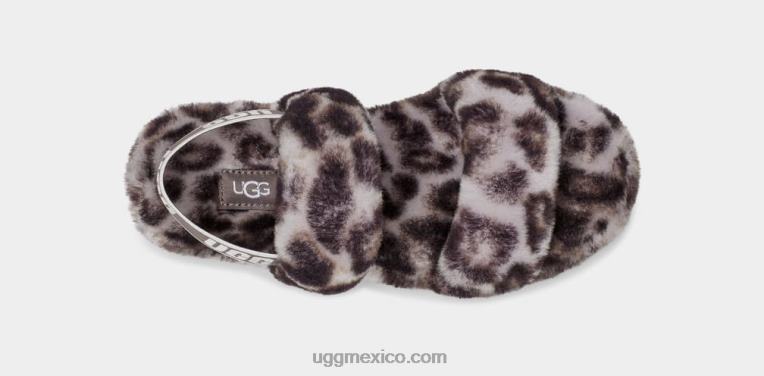 gris tormentoso 00NF815 UGG mujer oh sí estampado de pantera