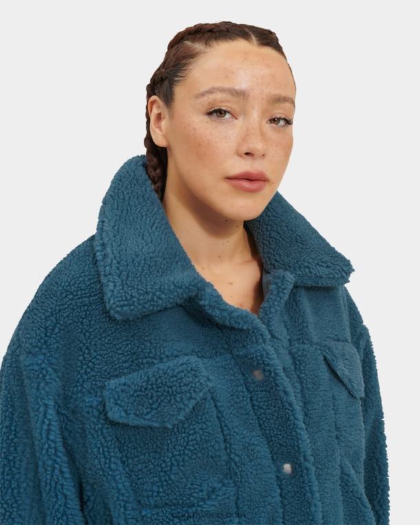 honor azul 00NF1161 UGG mujer chamarra de camionero frankie sherpa