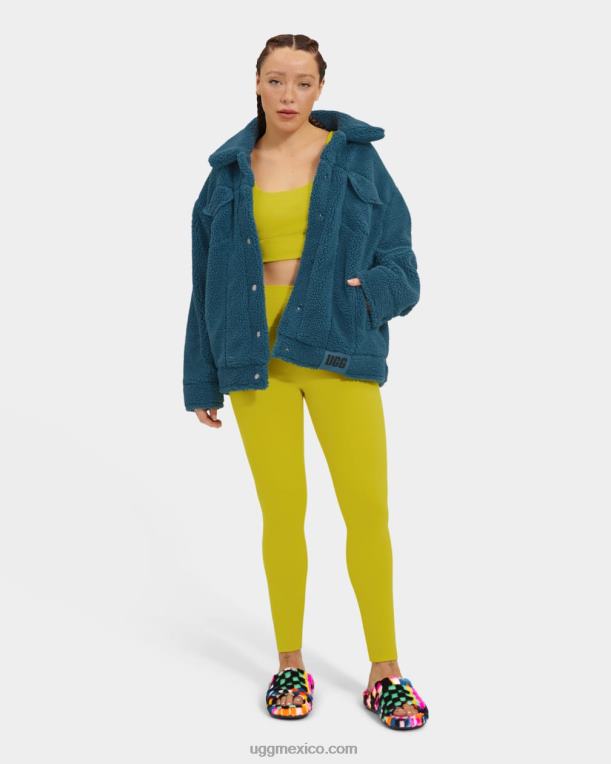 honor azul 00NF1161 UGG mujer chamarra de camionero frankie sherpa